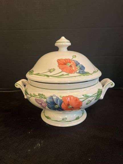 Amapola Tureen and Candlesticks