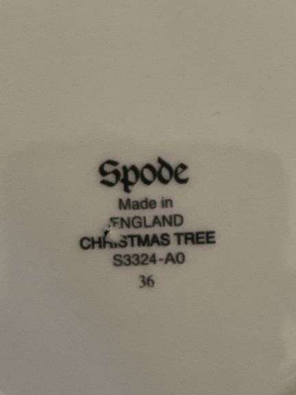 Spode Christmas China