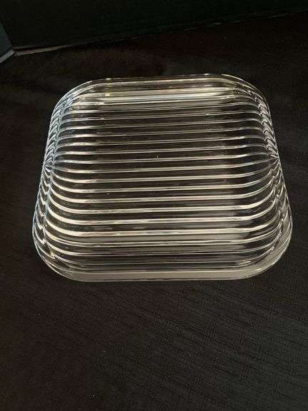 Square Glass Tray