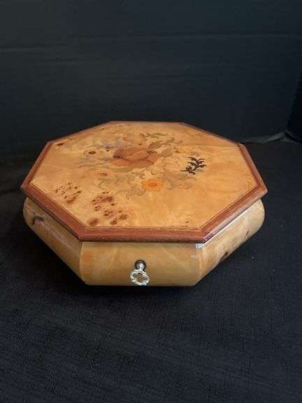 Inlaid Jewelry Box and Trinket Boxes