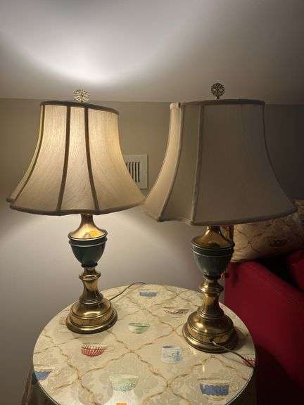 Pair of Brass Lamp