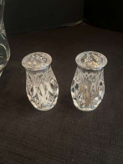 Pitcher and salt and pepper shakers