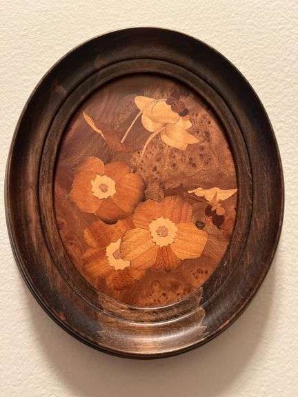 Set of (3) Wooden Framed Wall Art