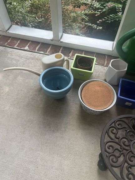 Assorted flower, pots, planters, etc.