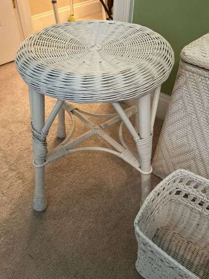 White wicker lot