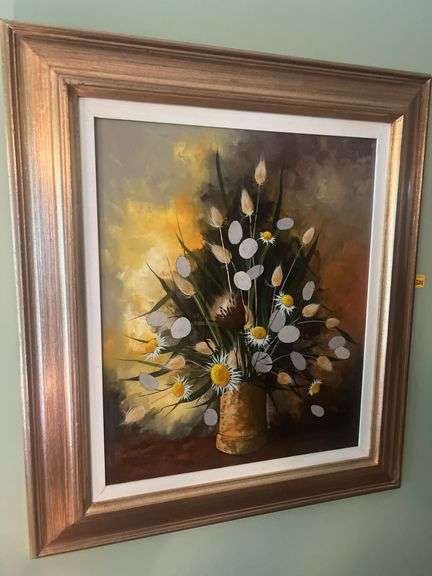 Framed painting