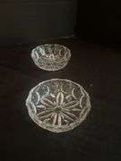 Pressed glass serving lot