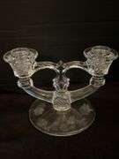 Vintage Glass Candelabras