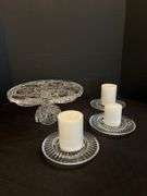 Cake Plate and Candle Holders