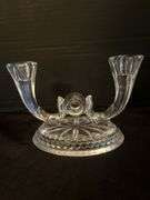 Vintage Glass Candelabras