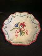 Vintage Handpainted Serving Bowl