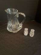 Pitcher and salt and pepper shakers