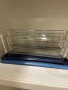 Glass storage with lids
