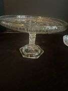 Pressed glass serving lot
