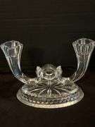 Vintage Glass Candelabras