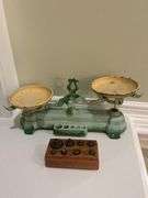 Vintage Scale and Brass Scale Weights