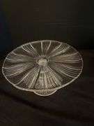 Glass Plates and Petit Four Plate on Pedestal