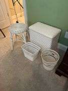 White wicker lot