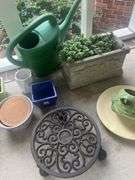 Assorted flower, pots, planters, etc.