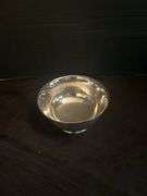 Silver Plate and Glass with Silver Bowl