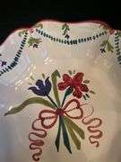Vintage Handpainted Serving Bowl