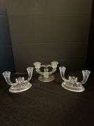 Vintage Glass Candelabras