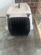 Pet crate and barrier