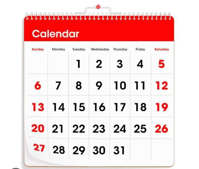 IMPORTANT DATES AND TIMES image