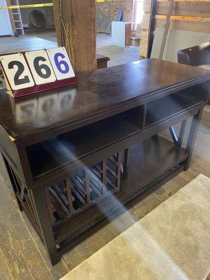 DISPLAY CABINET WITH WINE STORAGE - 55 BY 32 BY 20 image