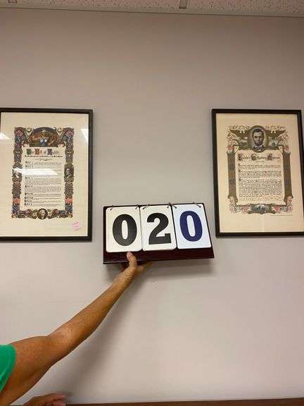 TWO PRINTS - "BILL OF RIGHTS" AND "GETTYSBURG ADDRESS" image