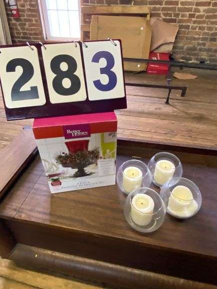 BETTER HOMES CANDLEHOLDERS WITH CANDLES image