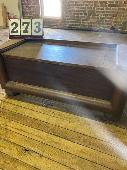 ANTIQUE CHEST - 25 BY 20 BY 19 image