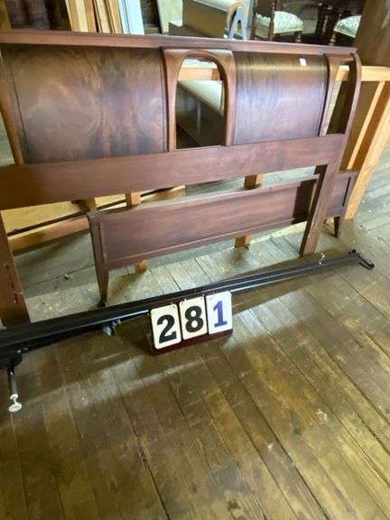 FULL SIZE SLEIGH HEADBOARD AND FOOTBOARD image