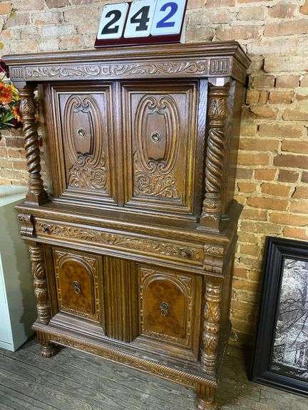 ORNATE HUTCH - 42 BY 64 BY 18 image