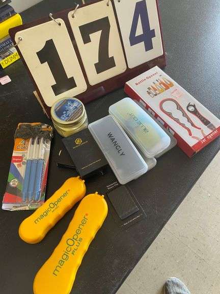 MISC. LOT OF MONEY CLIPS AND BOTTLE OPENERS image