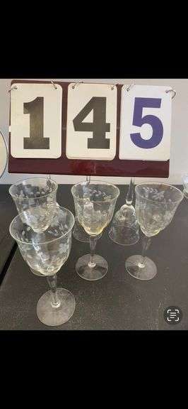 SEVEN WINE GOBLETS image