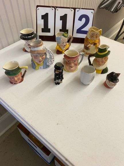 10 MISCELLANEOUS STAFFORDSHIRE CHARACTER MUGS image