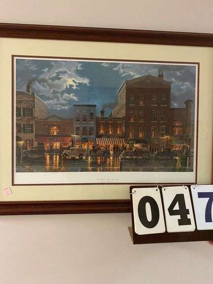 DAVID BURNHOUSE "MOONLIGHT AFTER THE RAIN" PRINT - 27 BY 36 image