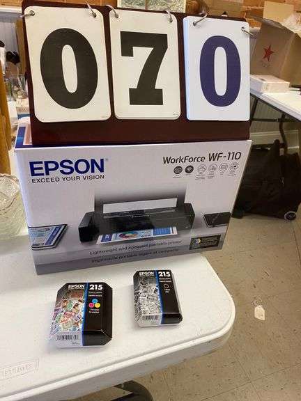 NEW EPSON PRINTER WITH CARTRIDGES image
