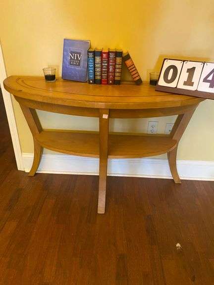 SOFA TABLE WITH CONTENTS image