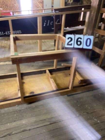 TABLE FRAME AND MISC. - 3' BY 3'/ 8' BY 32" image