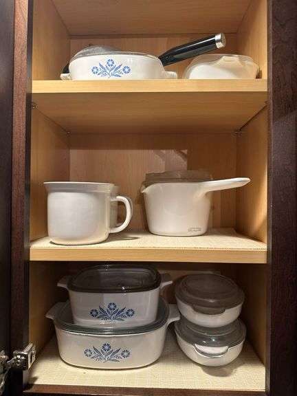 Cookware- Corningware (3 shelves)