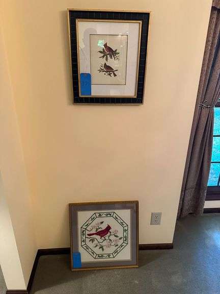 (2) Cardinal Prints, Wall Hangers