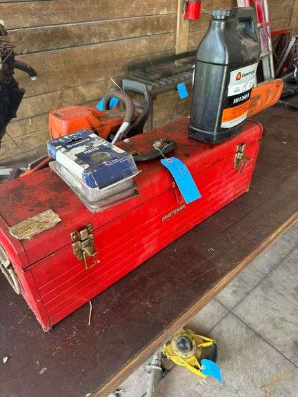 Tool Box and Chain Saw Items image