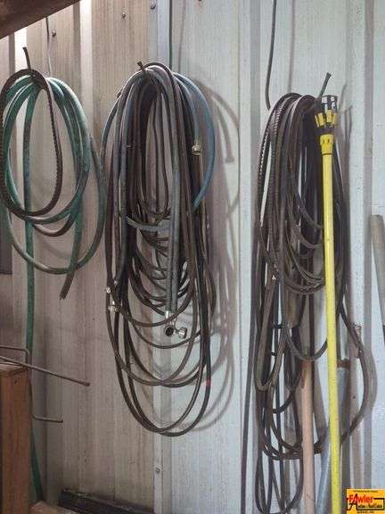Assorted Belts, Hoses, and Saw Horses image