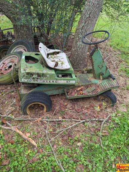 Vintage John Deere 57 Riding Lawn Mower