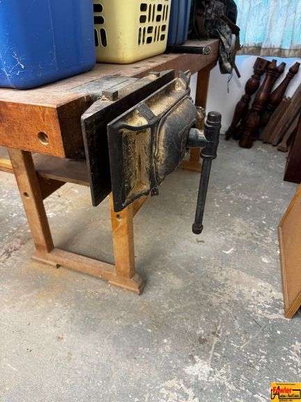 Woodworking Table with Vise