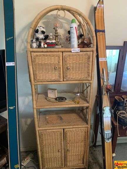 Wicker Shelf & Contents image