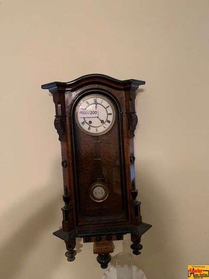 Antique German Vienna Regulator Wall Clock image