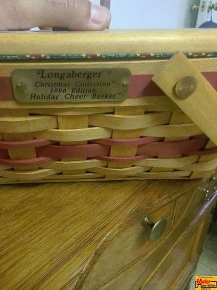 Longaberger Christmas Collection 1996 Holiday Cheer Basket image